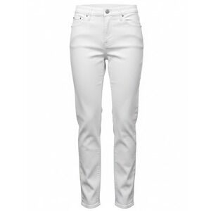 Talbots Slim Ankle Jeans White Denim Petite 2P Stretch Five Pocket